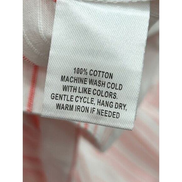 UNTUCKit Durfort Tunic Blouse 3/4 Sleeve Striped Pattern White Pink Size 6 NEW - Picture 6 of 7